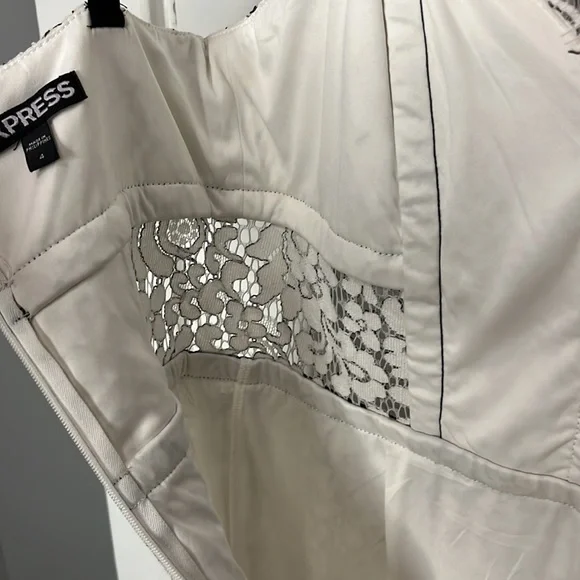 Express black and white lace cocktail dress - Picture 15 of 16